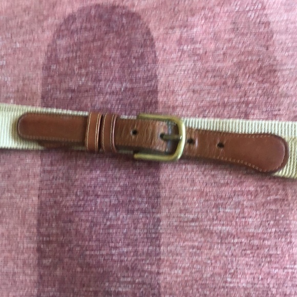 Coach Genuine Leather Linen Belt - Picture 5 of 12